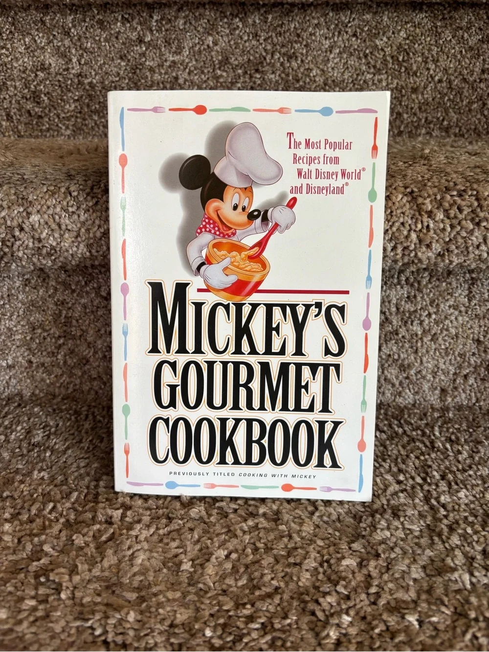 Disney Mickey's Gourmet Cookbook - White with Multicolor Accent